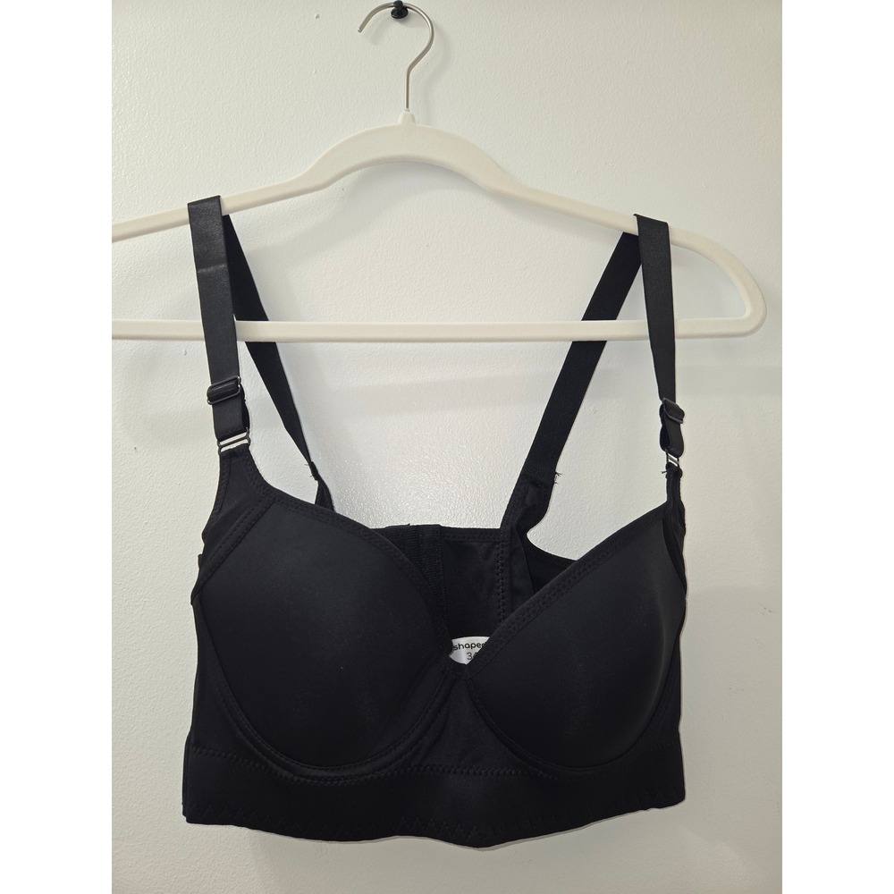 Shapedly Smoothing Bra Top‎ Black 34/75B Comfortable Everyday Support